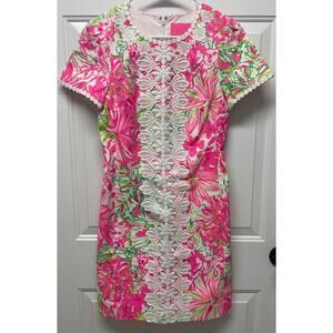Lilly Pulitzer Maisie Stretch Shift Dress Resort White Koala Me Maybe size 2